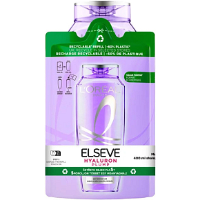 L'Oréal Hyaluron Plump šampón, 400+250 ml