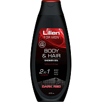 Lilien Men Dark Red sprchový šampon pre mužov, 400 ml