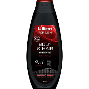Lilien Men Dark Red sprchový šampon pre mužov, 400 ml