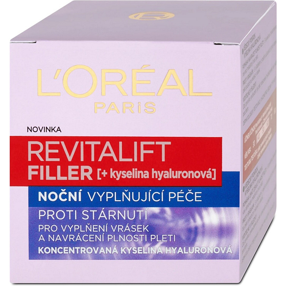 L'Oréal Paris Revitalift Filler nočný krém, 50 ml