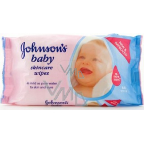 Johnsons Baby Wipes Skincare vlhčené obrúsky 64 kusov