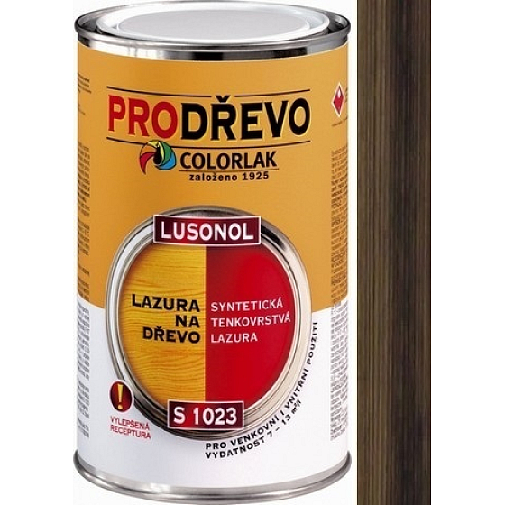 Colorlak Lazúra Lusonol S1023 synteticná penetračný lazúra Palisander svetlý 0,9l