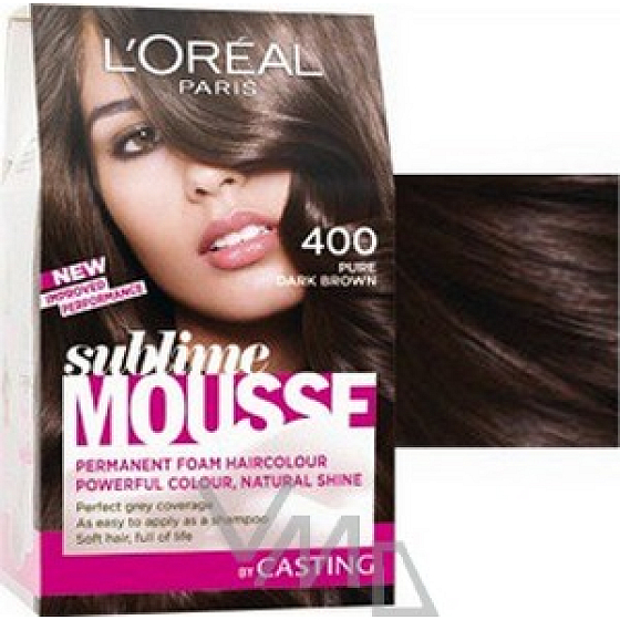 Loreal Paris Sublime Mousse farba na vlasy 400 rýdze tmavá hnedá