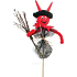 Čert s metličkou 28 cm