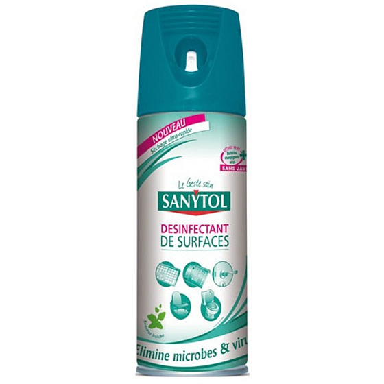 SANYTOL 2v1 dezinfekčný univerzálny čistiaci prostriedok sprej 400 ml