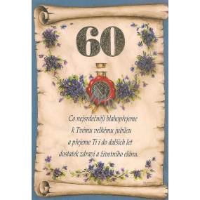 Nekupto Prianie k narodeninám 60 srdečné blahoželanie
