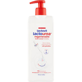 Lactovit Lactourea 10 regeneračné telové mlieko s dávkovačom, 400 ml