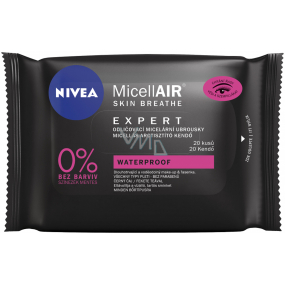 Nivea Expert expertné micelárne odličovacie obrúsky odstraňujú aj dlhotrvajúci a vodeodolný make-up 20 kusov