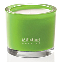 Millefiori Milano Natural Green Fig & Iris - Zelený figa a Kosatec Vonná sviečka horí až 60 hodín 180 g