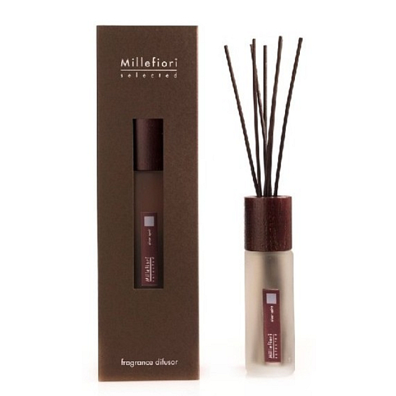 Millefiori Milano Selected Silver Spirit - Strieborný svit Difuzér 100 ml + 7 stebiel v dĺžke 28 cm do menších priestorov vydrží 5-6 týždňov