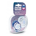 Lovi Night & Day Cumlík silikónové dynamické modré pre deti 0-3 mesiacov 2 kusy
