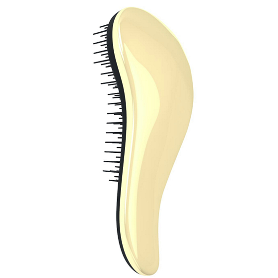 Dtangler Detangling Brush kefa pre ľahké rozčesanie vlasov 18,5 cm Gold