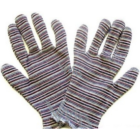 Peshata Slotera z textilného úpletu, Ochranné rukavice rôzne farby 1 pár