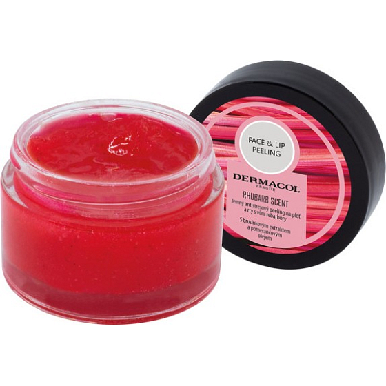 Dermacol Face & Lip Peeling antistresový cukrový peeling na tvár a pery 50 g
