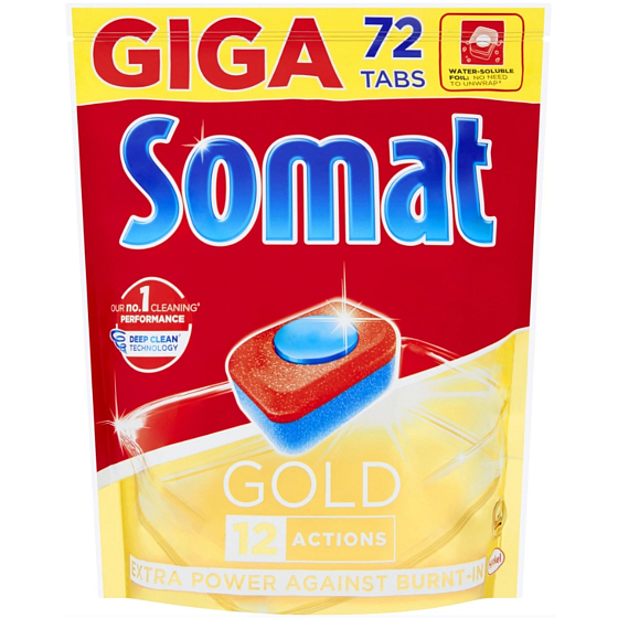 Somat Gold tablety do umývačky riadu 72 ks