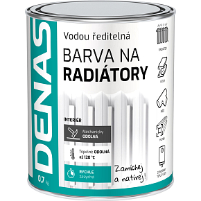 DENAS FARBA NA RADIÁTORY rýchloschnúca, 0100 biela, 700 g