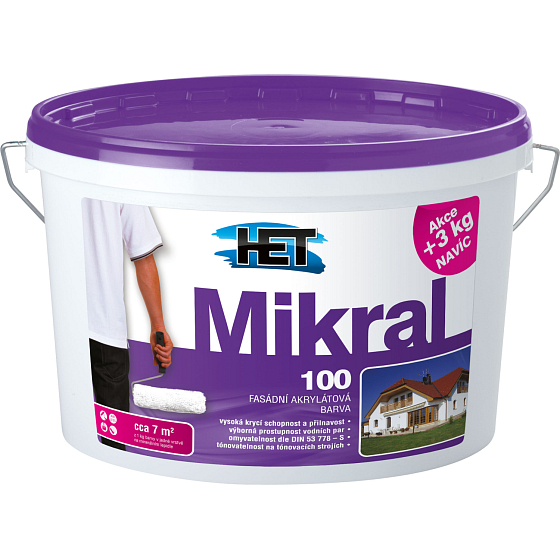 Het Mikral 100 fasádna farba, 15+3 kg