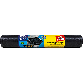 Fino Power vrecia na odpad, 40 µ, 77 × 110 cm, 120 l, 10 ks