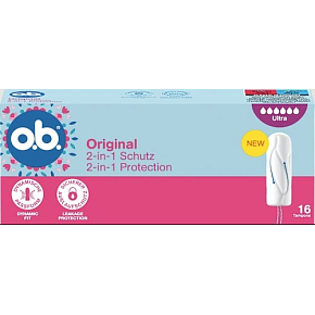 o.b. Original Super Plus tampóny 16 ks