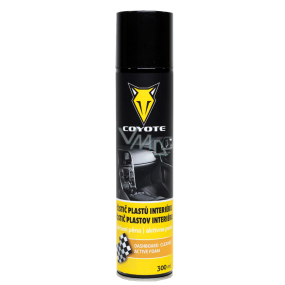 Coyote Aktívny Čistič plastov interiérový odstráni mastnotu penový 300 ml