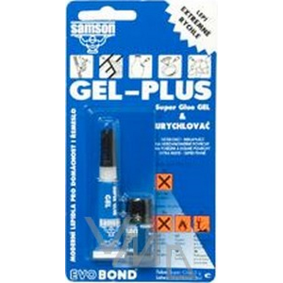 Samson Super Glue gél a urýchľovač súprava určená na lepenie 3 g, 3 ml