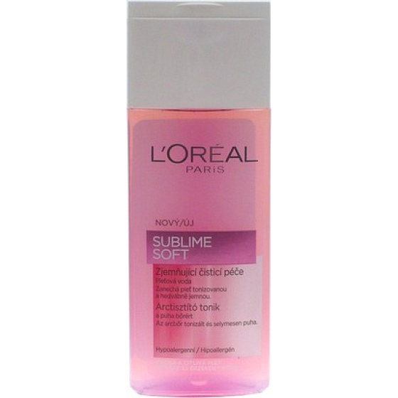 Loreal Paris Sublime Soft zjemňujúce čistiaca pleťová voda suchá a citlivá pleť 200 ml