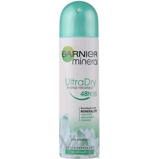 Garnier Mineral Ultra Dry Intense Freshness dezodorant sprej pre ženy 150 ml