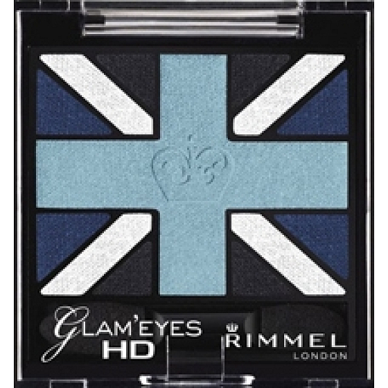 Rimmel London Glam Eyes HD Eyeshadow očné tiene 003 Royal Blue 2,5 g