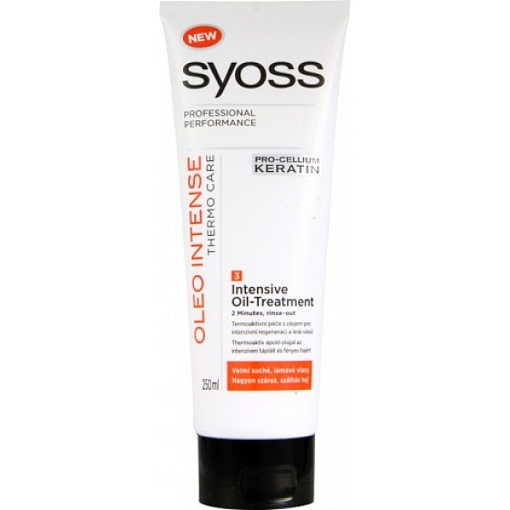 Syoss Oleo Intense Thermo Care vlasová kúra pre suché a lámavé vlasy 250 ml