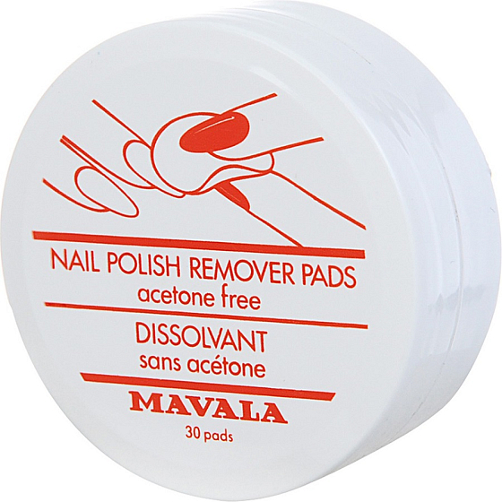 Mavala Nail Polish Remover Pads jednorazové odlakovacie tampóny 30 kusov