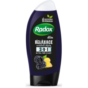 Radox Men Relaxation Blackberry and Ginger 3v1 sprchový gél a šampón pre mužov 250 ml