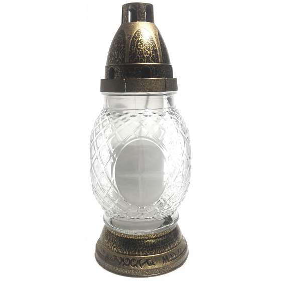Polplast Lampa sklenená Kríž 90 g 23,5 cm K-672