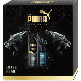 Puma Shake The Night toaletná voda pre mužov 50 ml + dezodorant sprej 150 ml, darčeková sada