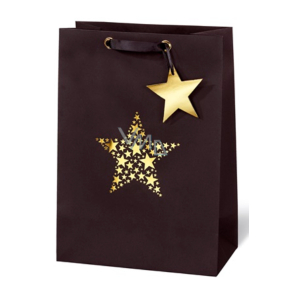 BSB Luxusná darčeková papierová taška 36 x 26 x 14 cm Vianočný Star Festival VDT 417 - A4