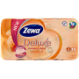 Zewa Deluxe Aqua Tube Cashmere Peach Parfumed Toaletný papier 150 útržkov 3-vrstvový 8 ks, splachovacia rolka