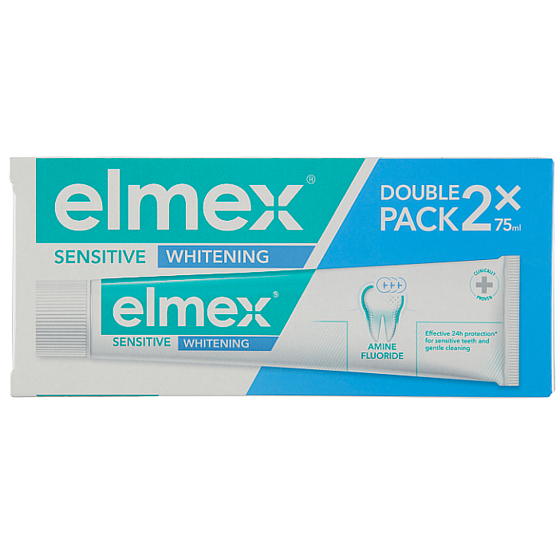 Elmex Sensitive Whitening zubná pasta s bieliacimi účinkami 2 x 75 ml
