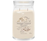 Yankee Candle Warm Cashmere - Vonná sviečka Warm Cashmere Signature veľká sklenená 2 knôty 567 g