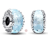 Charm Striebro 925 Luminozné Disney Popoluška Murano sklo, korálka na náramok film