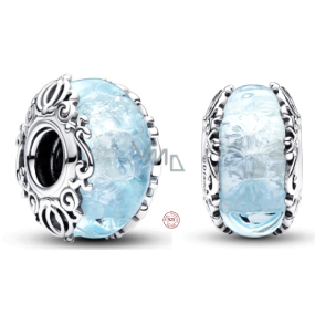 Charm Striebro 925 Luminozné Disney Popoluška Murano sklo, korálka na náramok film