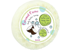 Bomb Cosmetics Coconut Creme - Kokosový krém prírodná masážna sprchová hubka s vôňou 200 g