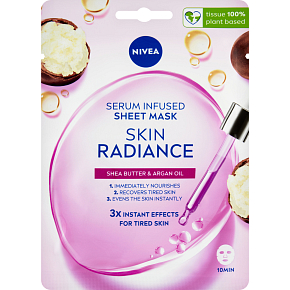 Nivea Skin Radiance rozjasňujúca textilná maska, 1 ks