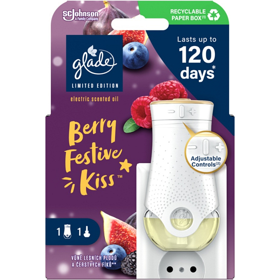 Glade osviežovač vzduchu Electric Berry Festive Kiss, 1 + 20 ml