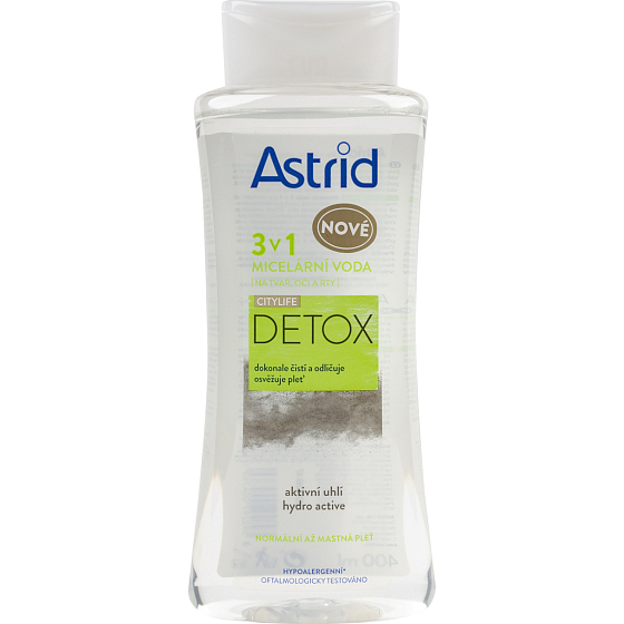 Astrid Citylife Detox 3v1 micelárna voda, 400 ml