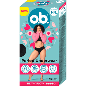 O.B. menštruačné nohavičky, veľkosť M/L, 1 ks