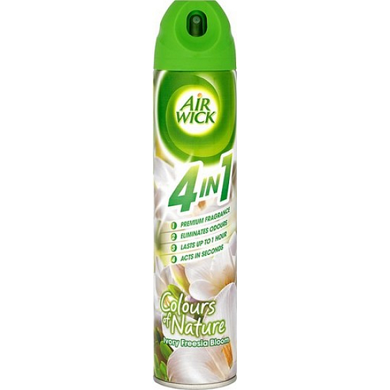 Air Wick Biele kvety Frézie 4v1 osviežovač vzduchu sprej 240 ml