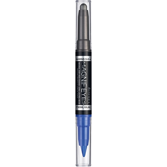 Rimmel London magnify Eyes 2v1 očné tiene a kajalová ceruzka 004 Dark Side Of Blue 1,6 g