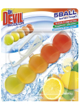 Dr. Devil Lemon Fresh bicolor 5Ball Wc záves 35 g