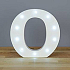 Nekupto Drevené LED písmeno O dekorácie 16 cm