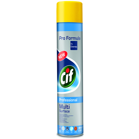 Cif Professional Multi Surface proti prachu čistiaci a leštiaci prípravok sprej 400 ml