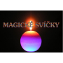 Lima Magická červená sviečka valec 60 x 120 mm 1 kus